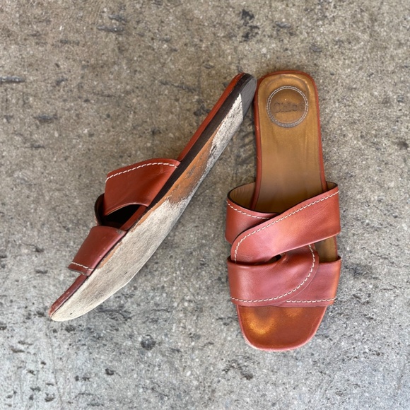 Chloé Candice Flat Twist Slide Sandals - 40 1/2 - Picture 2 of 3